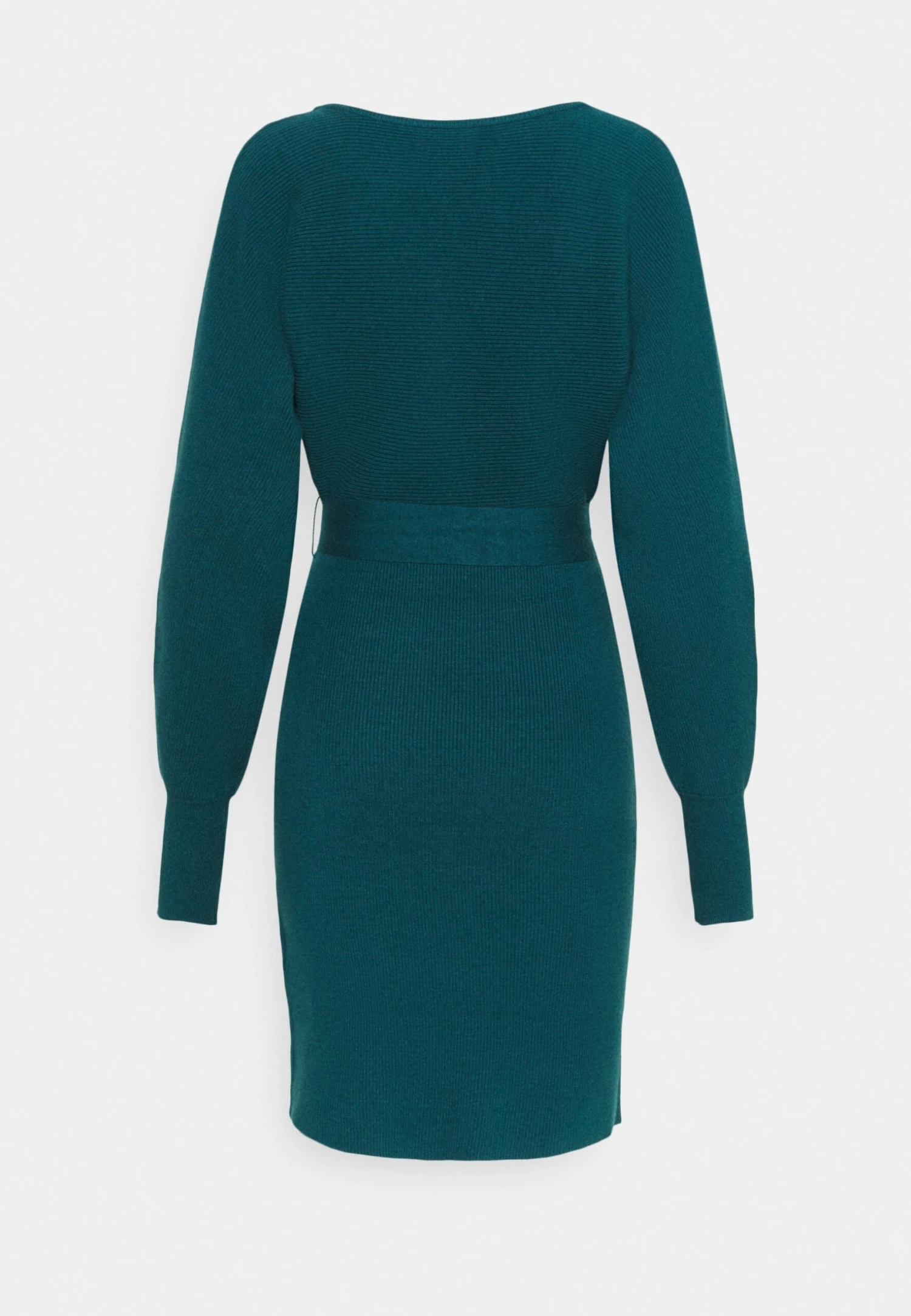 Anna Field WRAP V AUSSCHNITT MINI STRICKKLEID MIT GÜRTEL - Sukienka Etui - Deep Teal - obrazek 2
