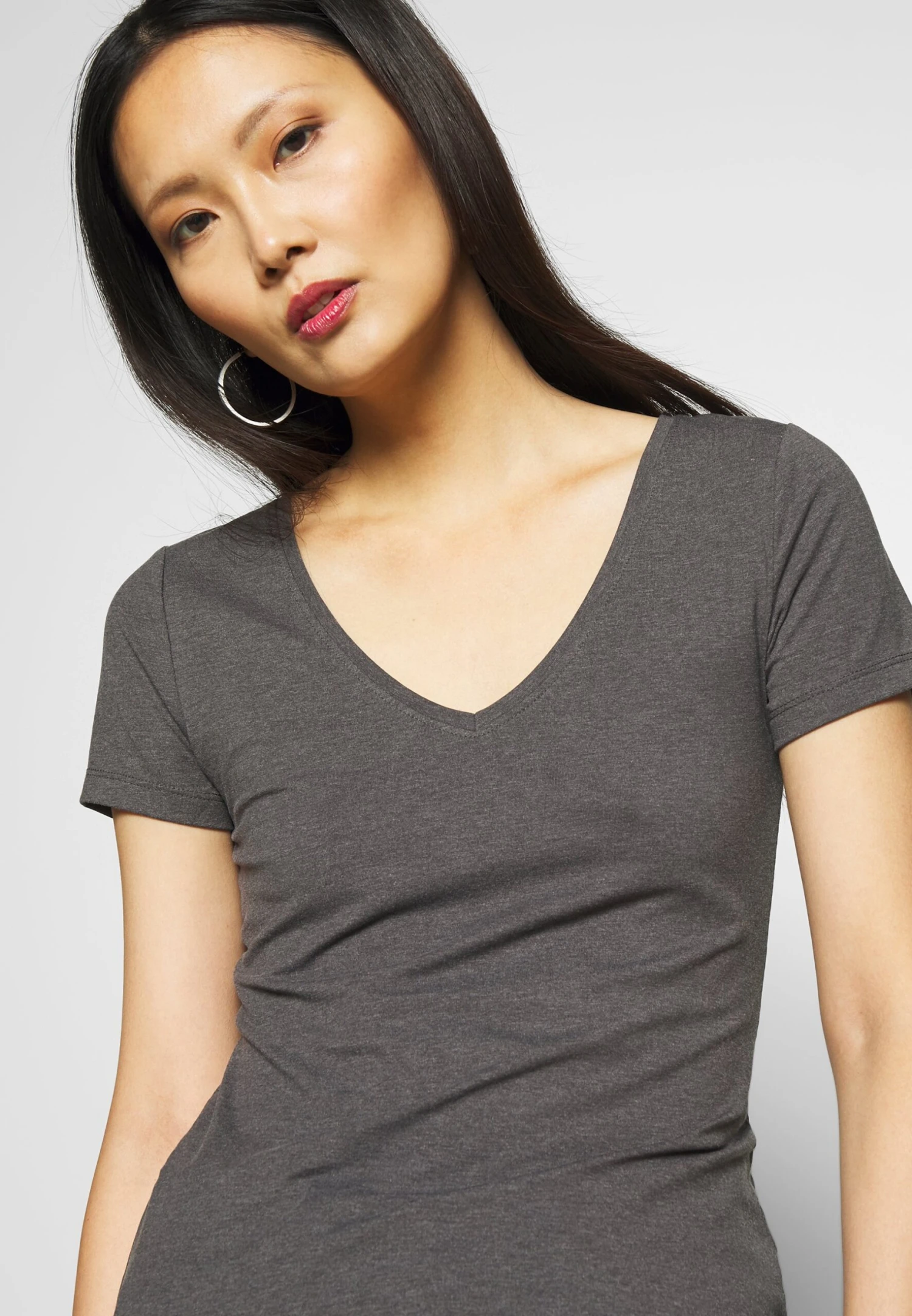 Anna Field 3 PACK - T-shirt Basic - Black, White - obrazek 5