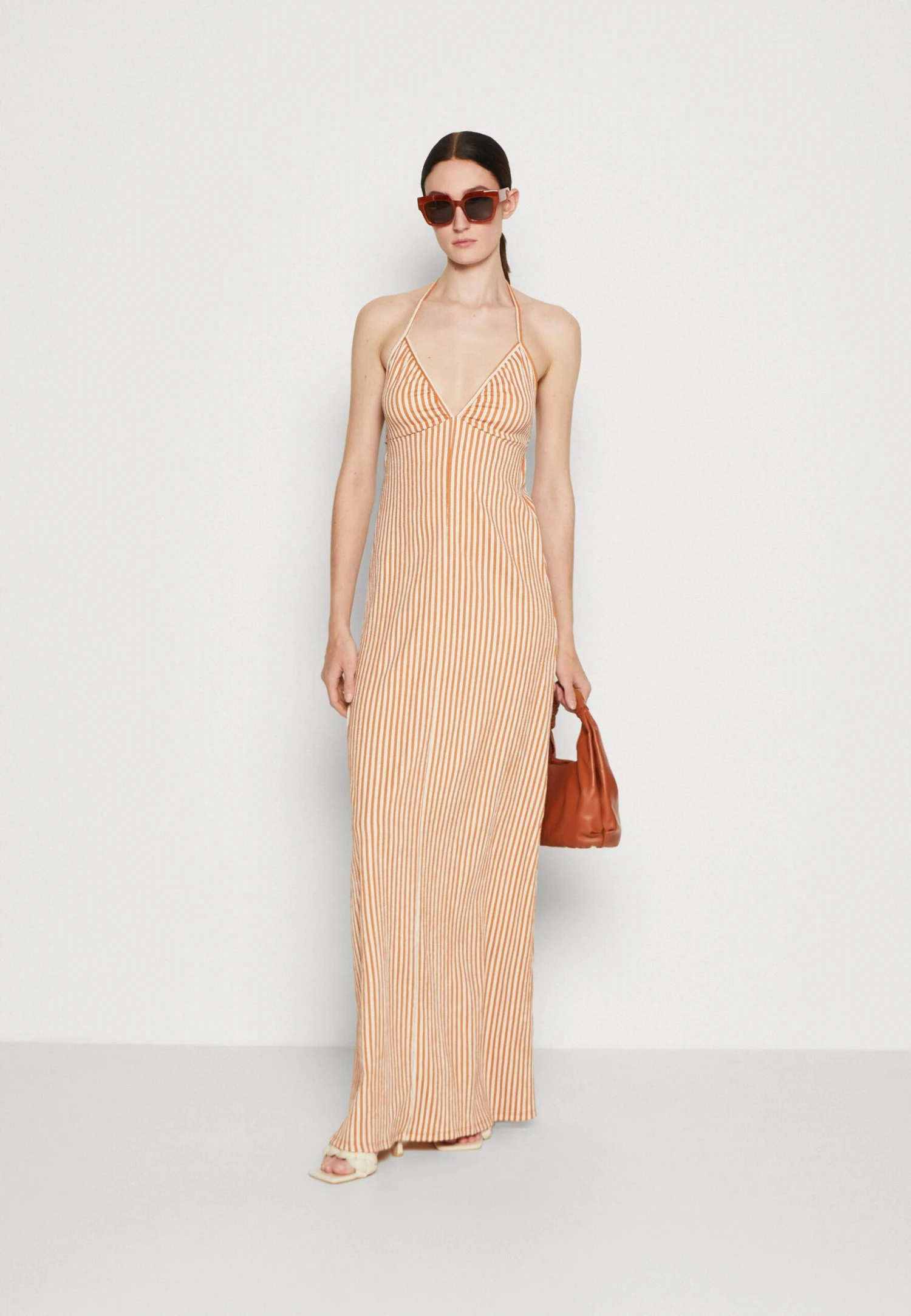 Anna Field Długa Sukienka - Orange - obrazek 2