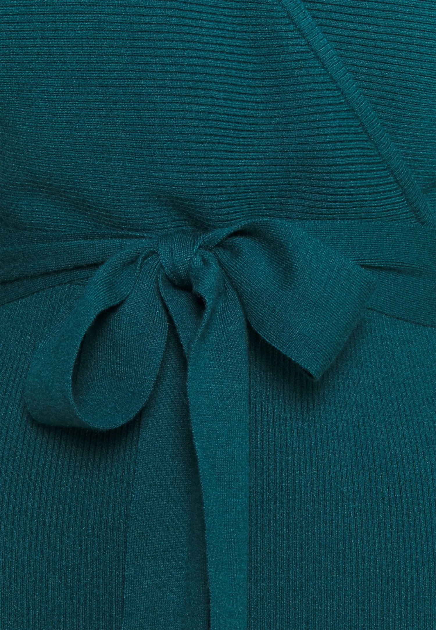 Anna Field WRAP V AUSSCHNITT MINI STRICKKLEID MIT GÜRTEL - Sukienka Etui - Deep Teal - obrazek 3