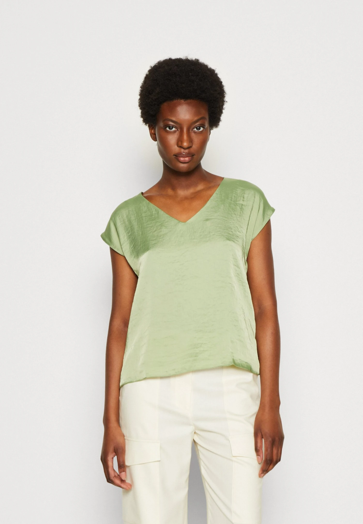 Anna Field T-shirt Basic - Olive