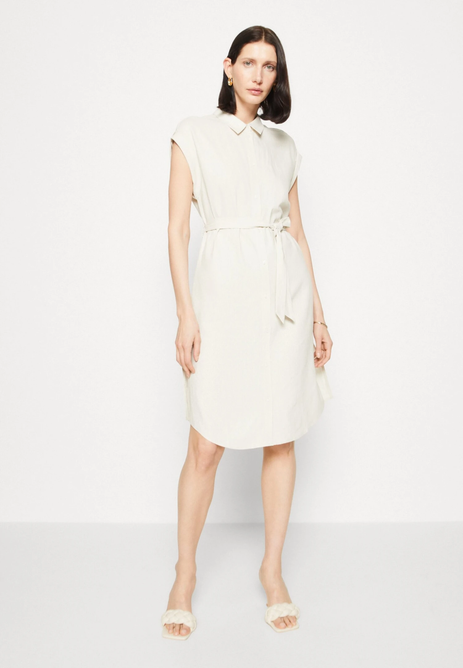 Anna Field Sukienka Koszulowa - Beige - obrazek 4