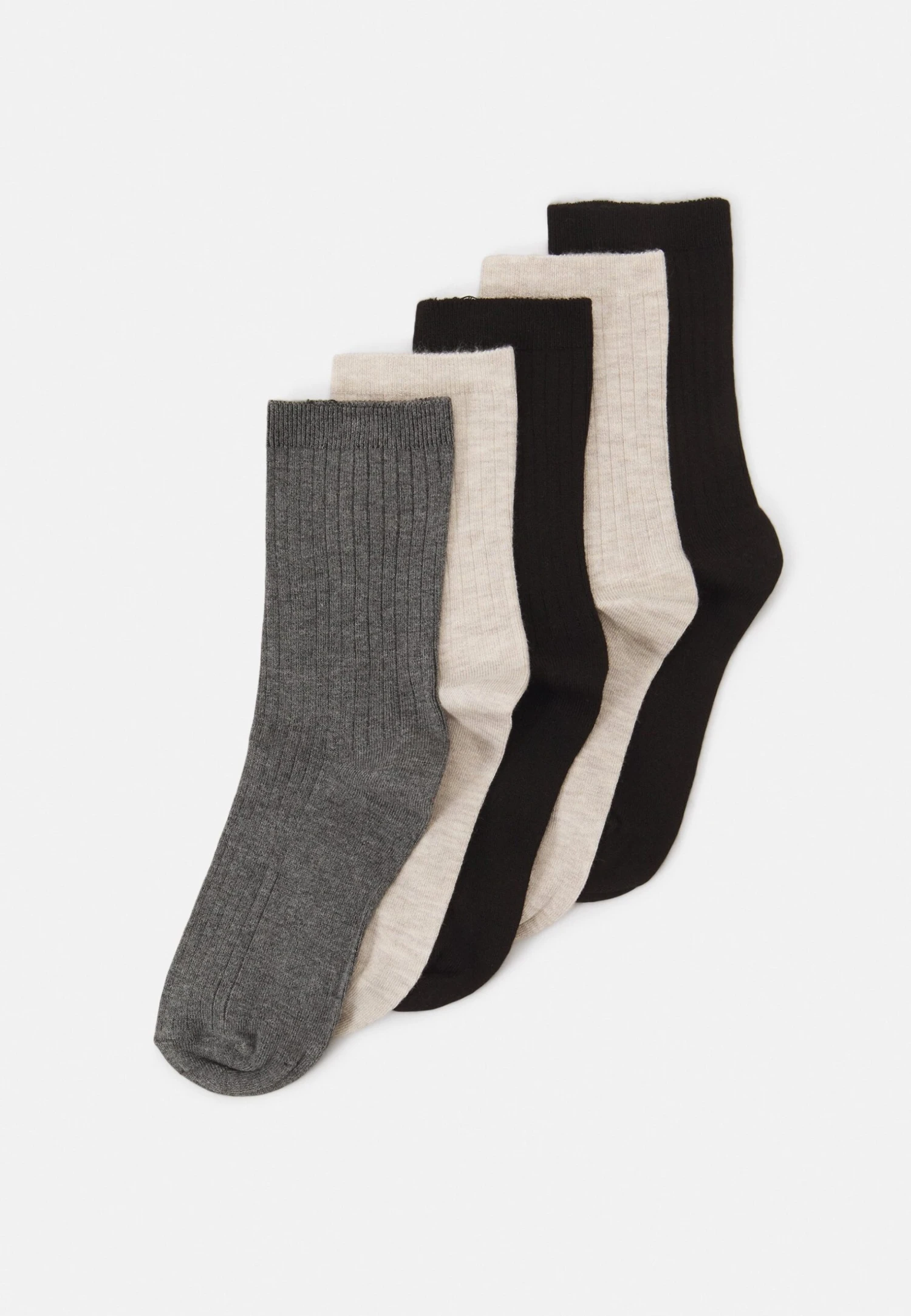 Anna Field 5 PACK - Skarpety - Beige/black/grey