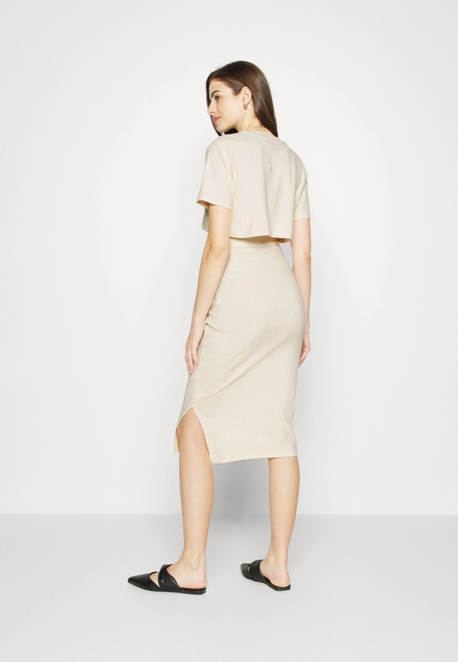 TOP SKIRT SET - Spódnica Ołówkowa - 003 - Off-white - obrazek 3
