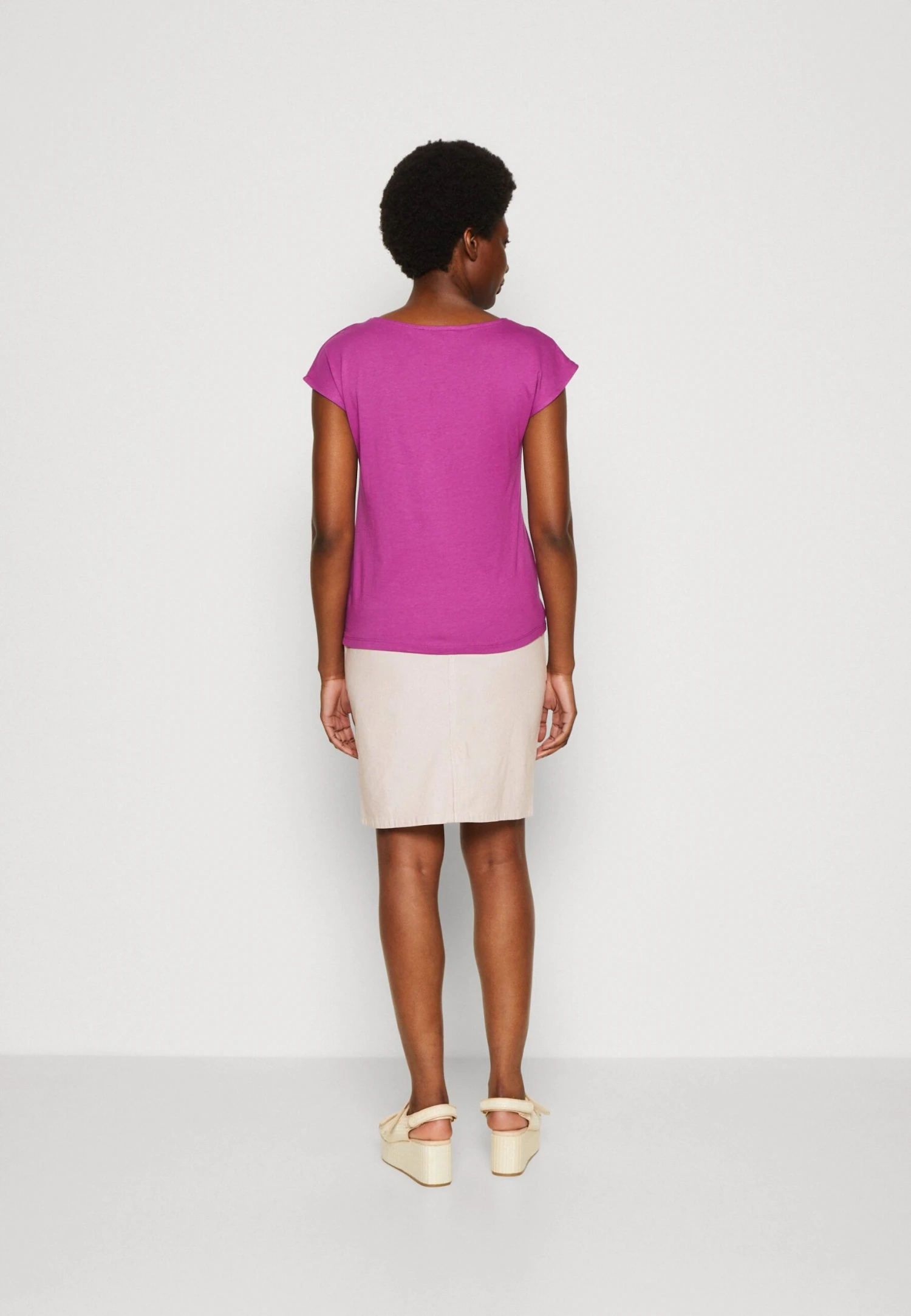 Anna Field T-shirt Basic - Purple - obrazek 3