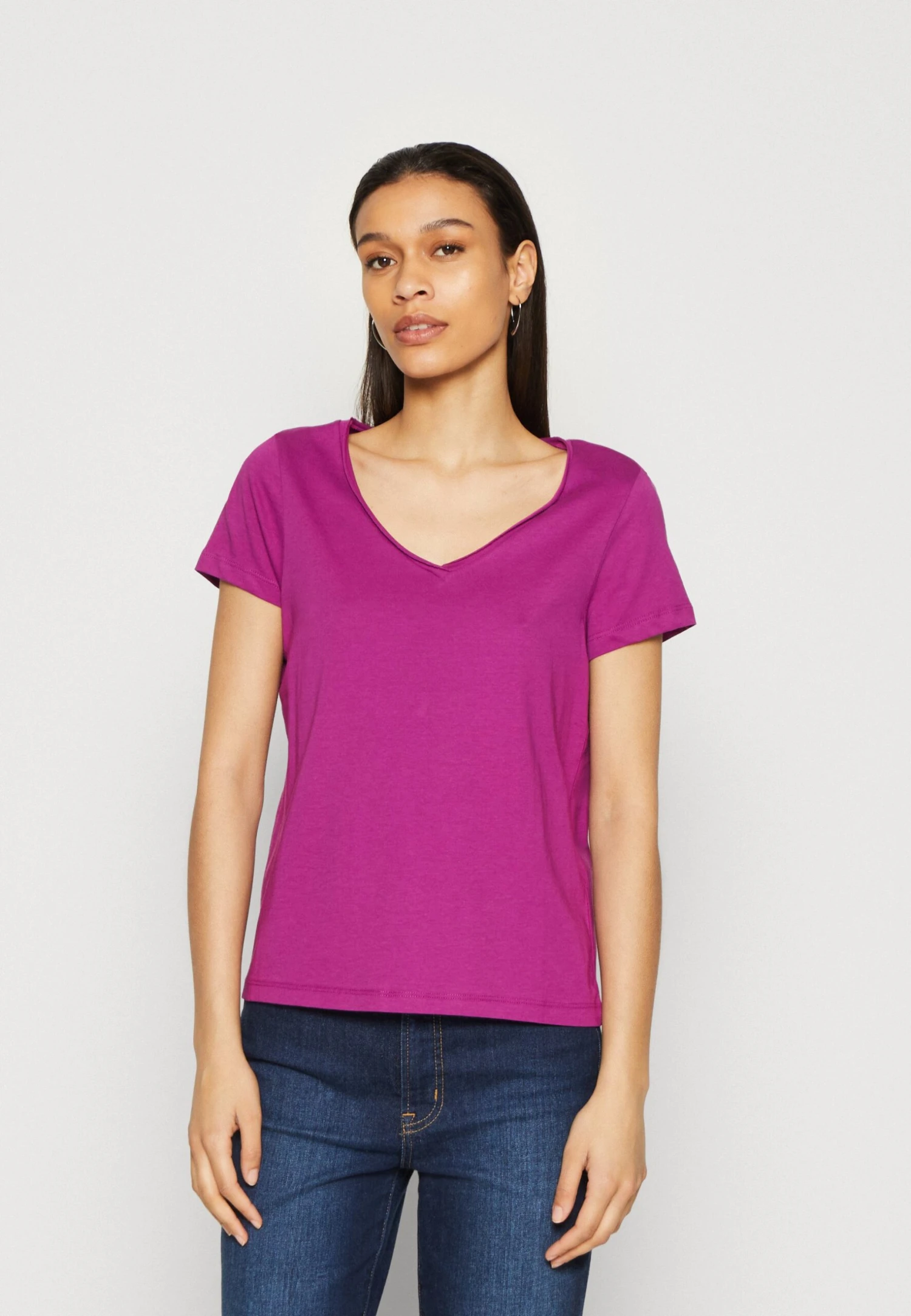 Anna Field 3 PACK - T-shirt Basic - Dark Yellow/purple/white - obrazek 4