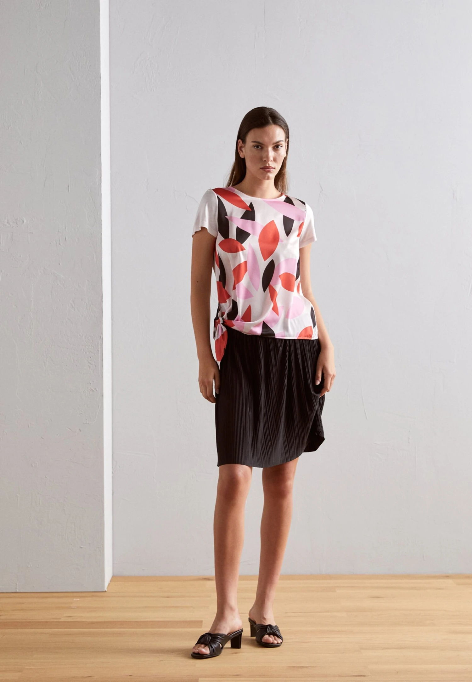 Anna Field T-shirt Z Nadrukiem - Pink - obrazek 2