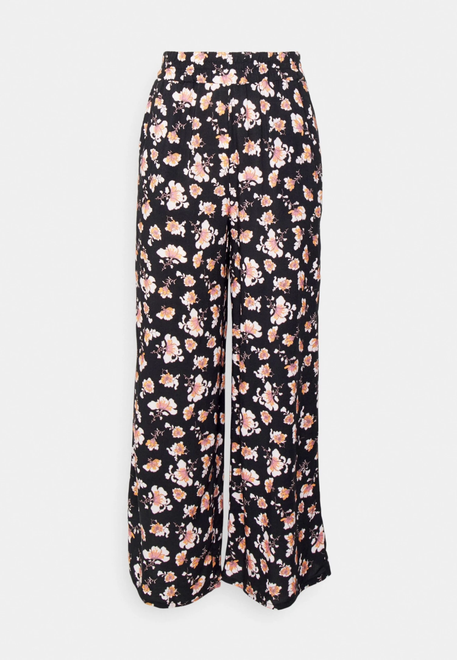 SUMMER WIDE LEGS - Spodnie Materiałowe - Black - obrazek 4