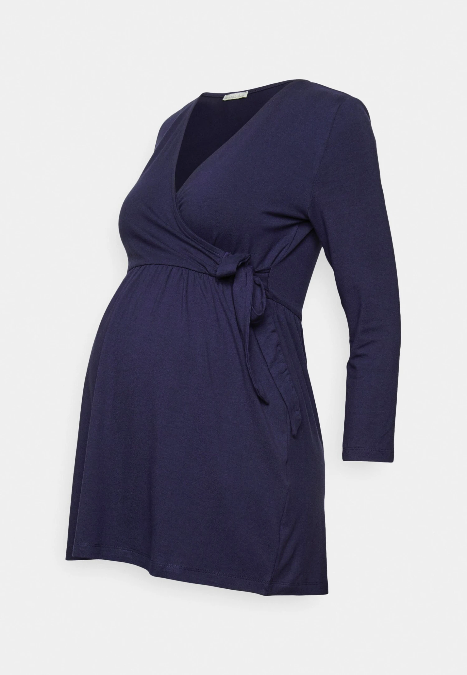 MATERNITY - T-shirt Basic - Dark Blue - obrazek 4