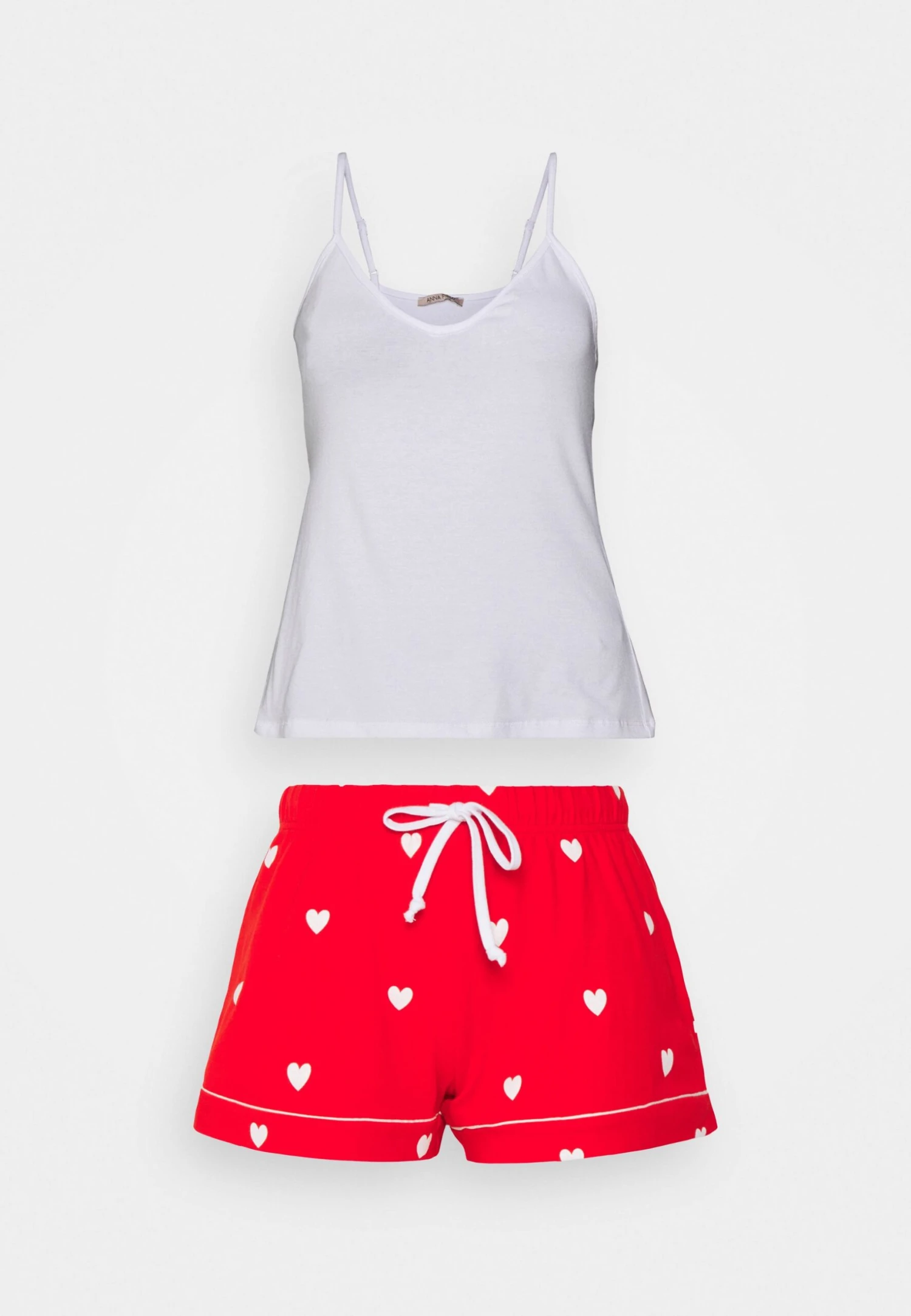 Anna Field HEART CAMI SET - Piżama - Red/white - obrazek 4