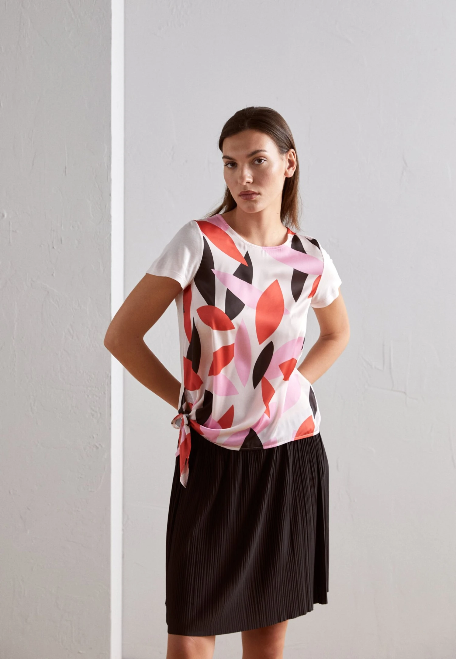 Anna Field T-shirt Z Nadrukiem - Pink