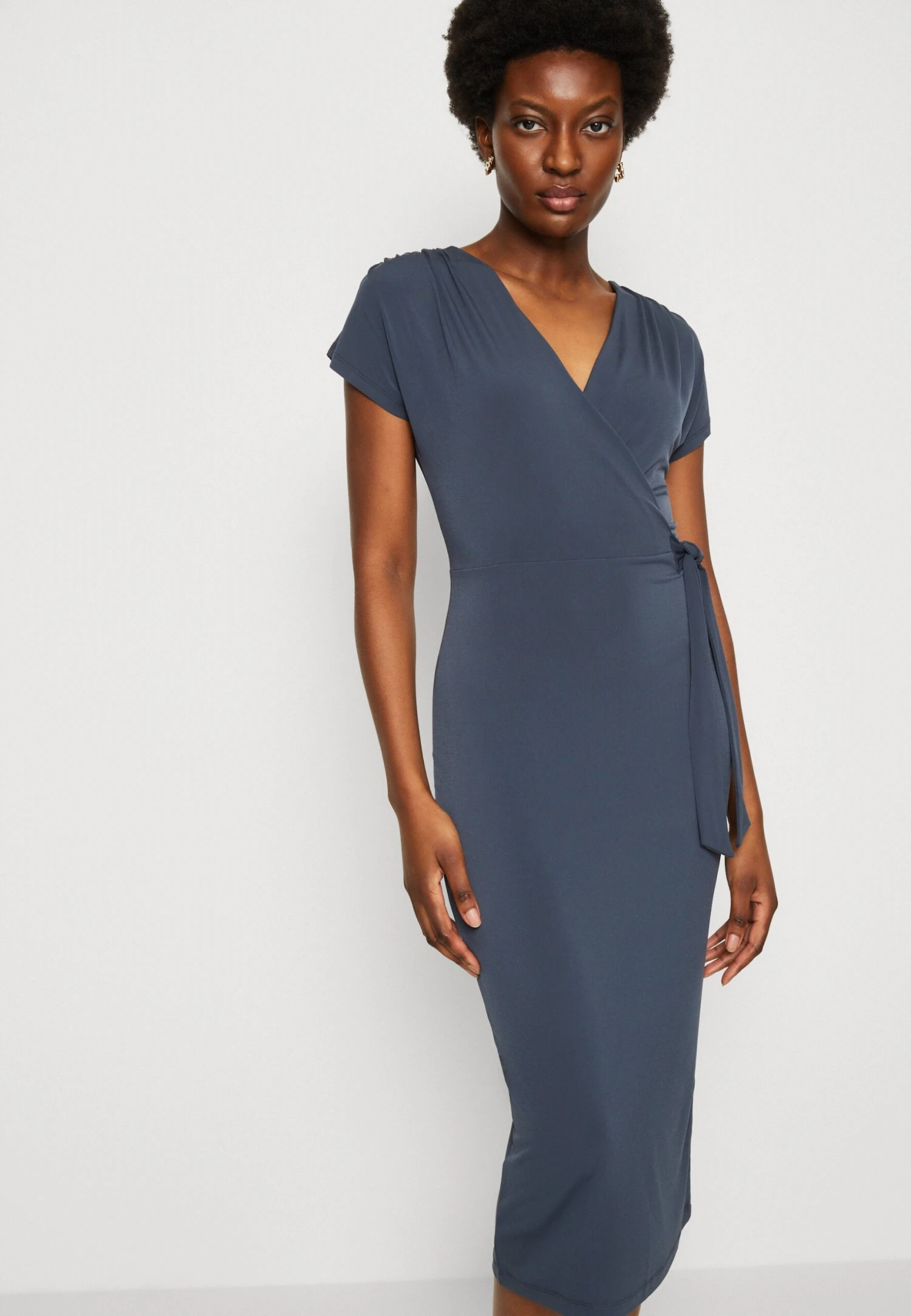 Anna Field Sukienka Z Dżerseju - Dark Blue - obrazek 6