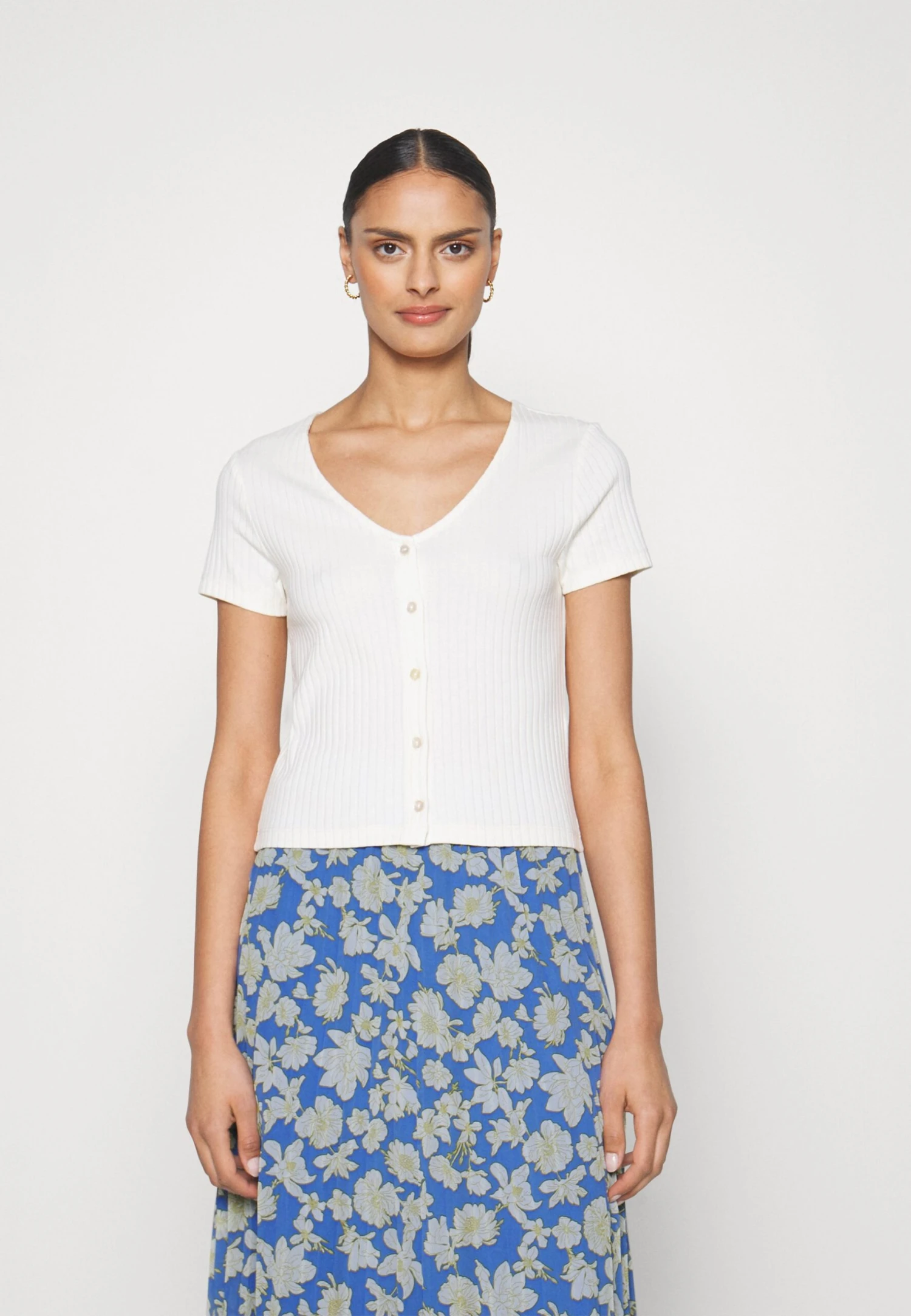 Anna Field Spódnica Trapezowa - Light Blue - obrazek 4