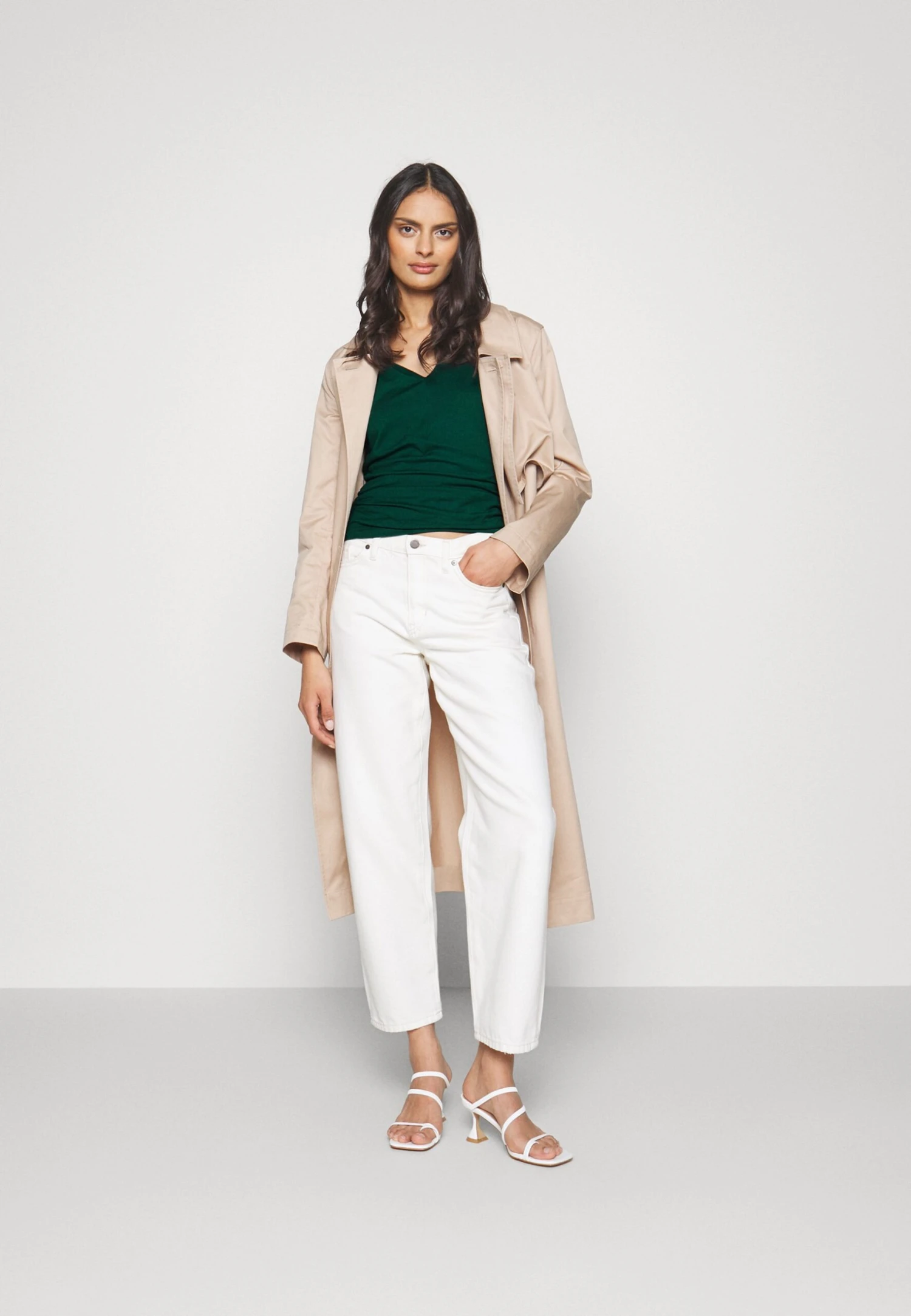 Anna Field WRAP BLOUSE - Bluzka - Dark Green - obrazek 2