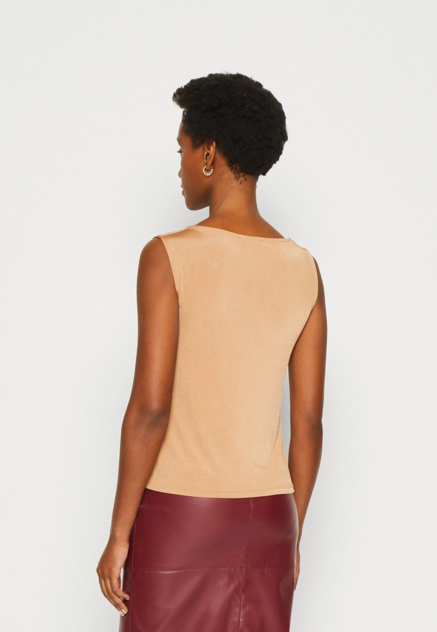 Anna Field Top - Light Brown - obrazek 3