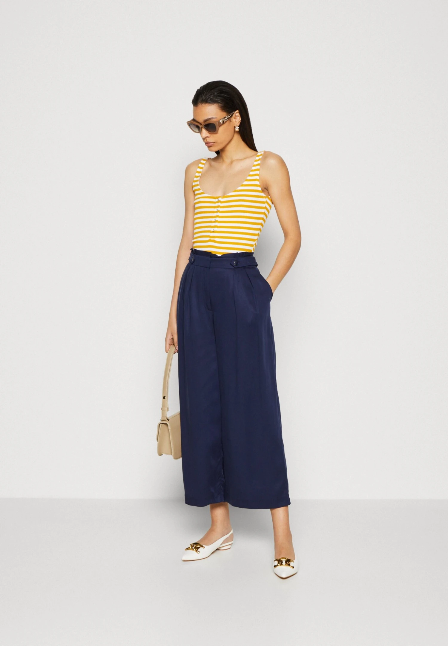 Anna Field Top - White/yellow - obrazek 2